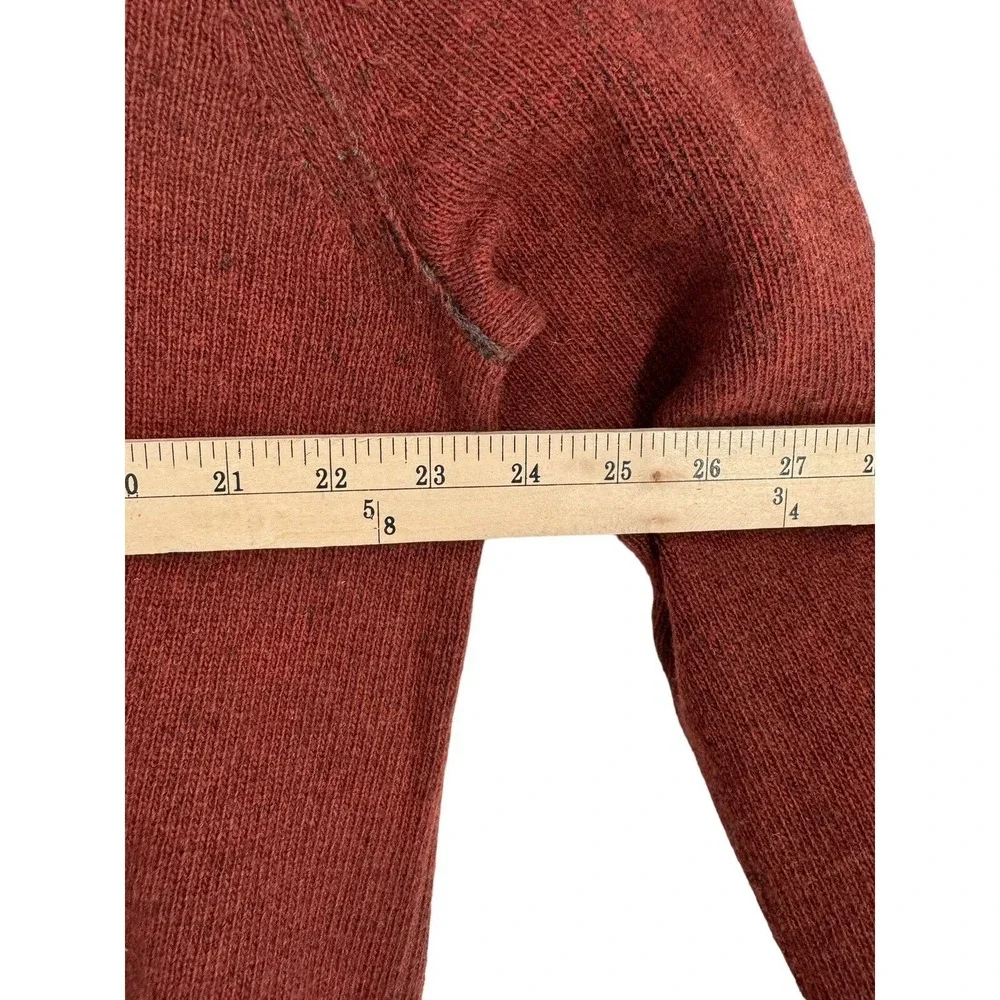 Banana Republic Men's Filpucci Rust Sweater Fine Italian Yarn Wool Blend XL